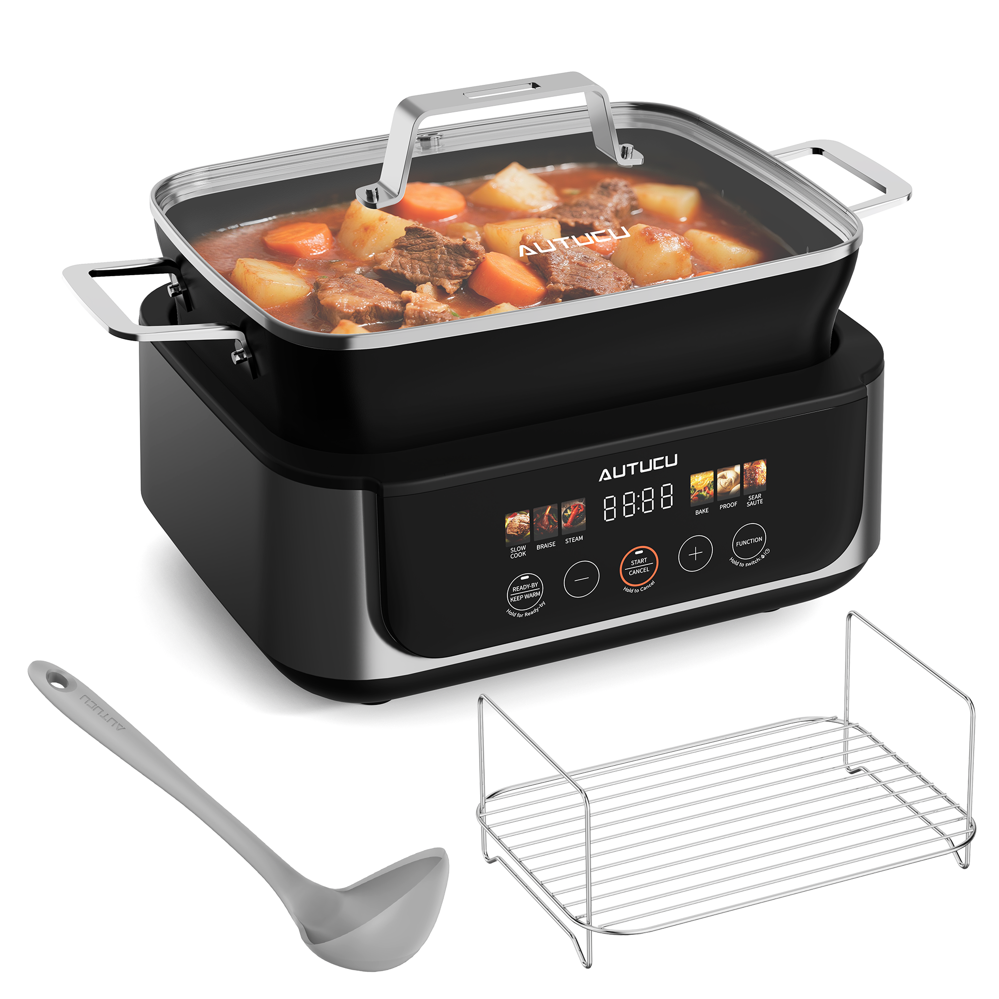 N61NA Pro Slow Cooker 7 Quart | Programmable Multi-Cooker PFOA