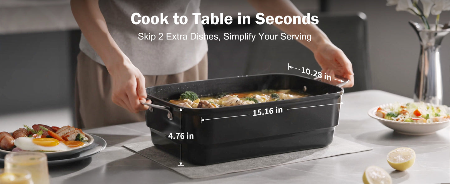 N21NA Pro Slow Cooker 10 Quart, 8-in-1 Programmable PFOA-Free Ceramic Coated Multi-Cooker with Grill Pan, Steaming Plate (Includes Silicone Spoon & Tongs)