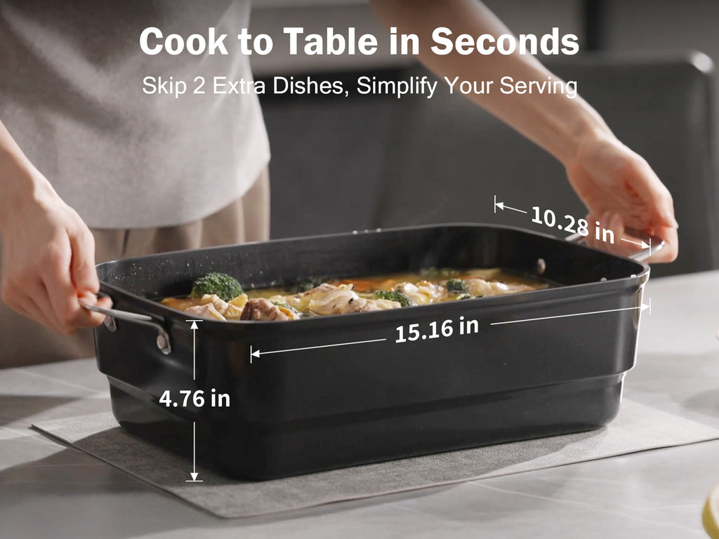 N21NA Pro Slow Cooker 10 Quart, 8-in-1 Programmable PFOA-Free Ceramic Coated Multi-Cooker with Grill Pan, Steaming Plate (Includes Silicone Spoon & Tongs)